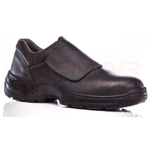 DEMİR STFS 1412 KAYNAKÇI BASKILI DERİ ÇELİK BURUNLU İŞ AYAKKABISI